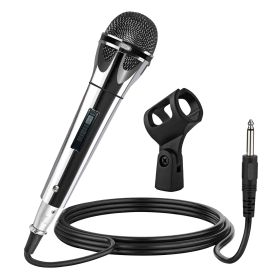 5 CORE Microphone Dynamic Vocal Handheld Mic Cardioid Unidirectional Microfono w On Off Switch + XLR Audio Cable for Singing Karaoke Public Speak