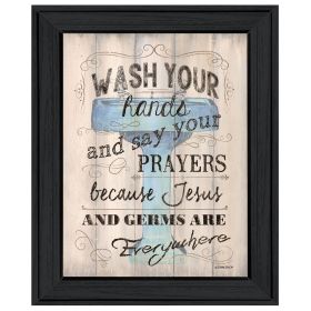 "Bathroom Humor" by Debbie DeWitt, Ready to Hang Framed Print, Black Frame (Color: as Pic)