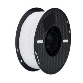 3d printer Filament 95A TPU PLA PETG Plastic 1kg 1.75mm,Tangle-Free, 3d printing wire materials, No Bubble Black TPU (Color: TPU White)