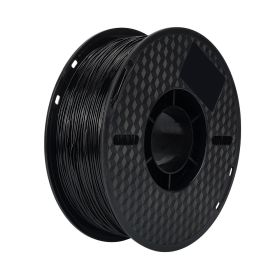 3d printer Filament 95A TPU PLA PETG Plastic 1kg 1.75mm,Tangle-Free, 3d printing wire materials, No Bubble Black TPU (Color: TPU Black)